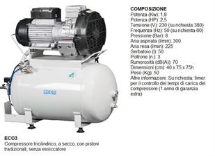 ARIA RESA 225 l/min 5 BAR - 50 lt - 2,5 HP - 3/4 POSTI