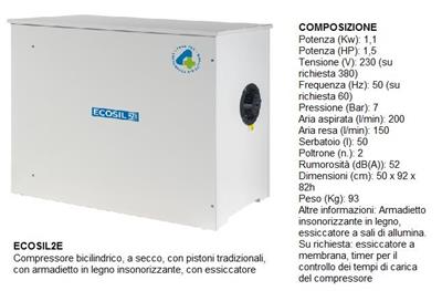 ECOSIL 2 + ESSICCATORE - 2/3 POSTI