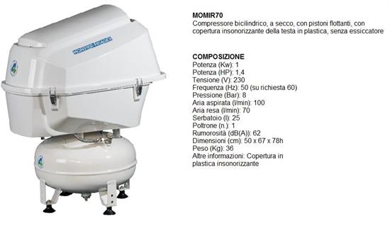 MIR 70 + COPERTURA TESTATA IN PLASTICA - 1 POSTO