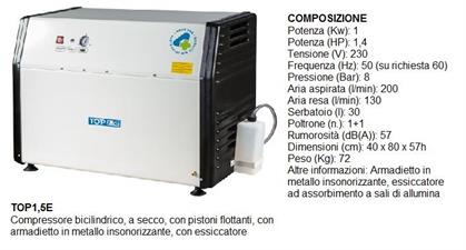 TOP S 1,5 + ESSICCATORE - 1 POSTO