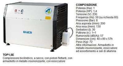 TOP S 1,5 + ESSICCATORE - 1 POSTO